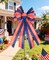 Patriotic Wreath Bow, Large 11.4 x 20.8 in American Flag Star and Stripe Bow for 4th of July, Memorial Day, Indoor Outdoor Front Door & Wall Decor